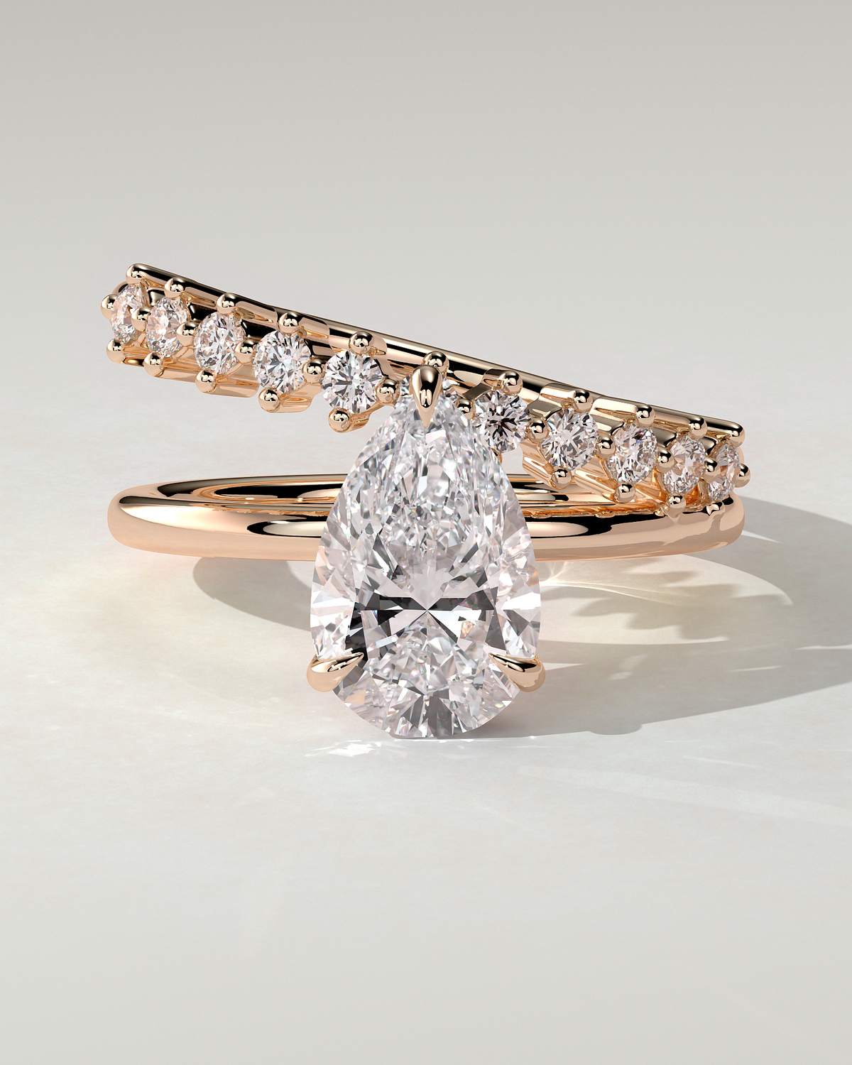 Xanthe Solitaire Pear Ring