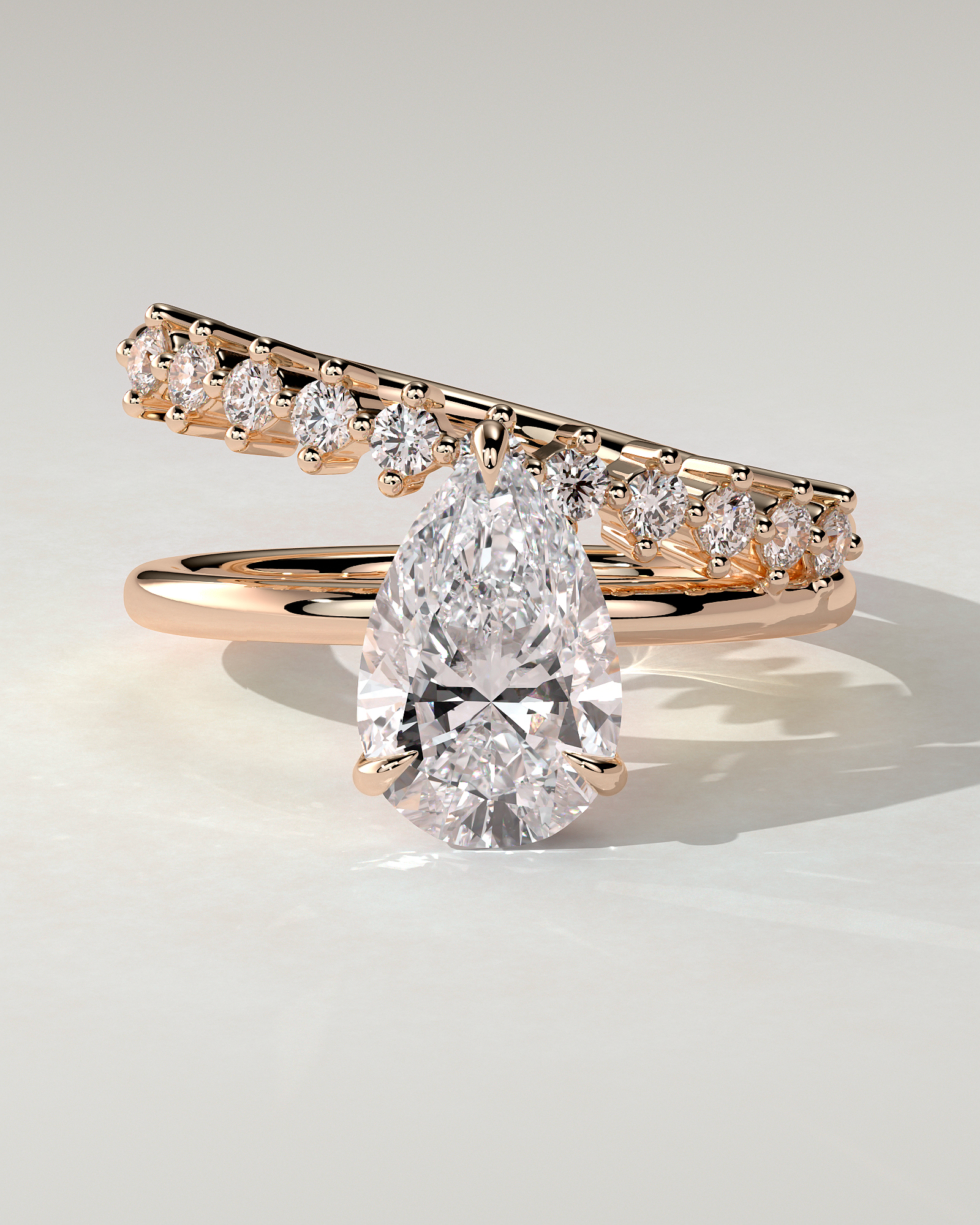 Xanthe Solitaire Pear Ring