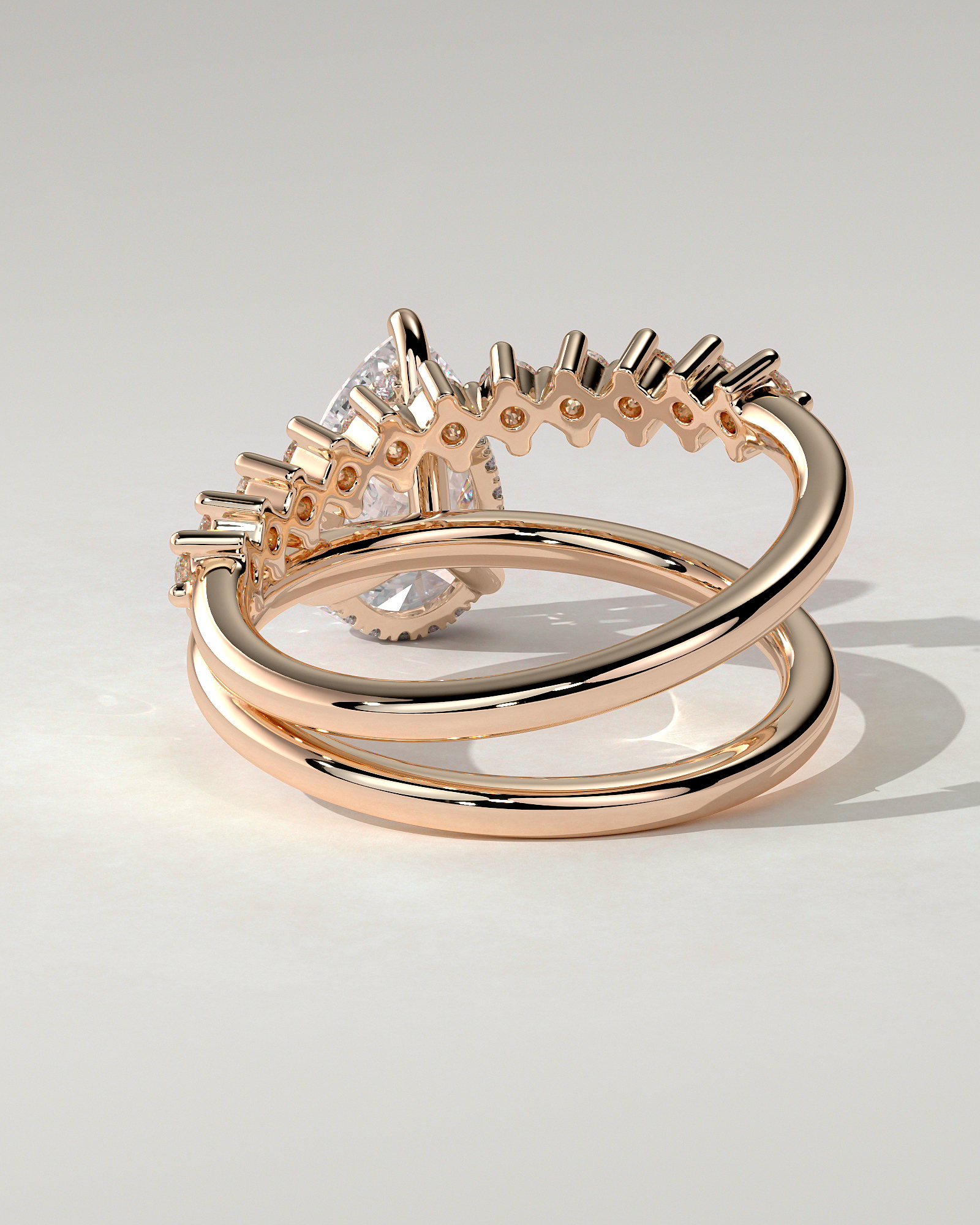 Xanthe Solitaire Pear Ring