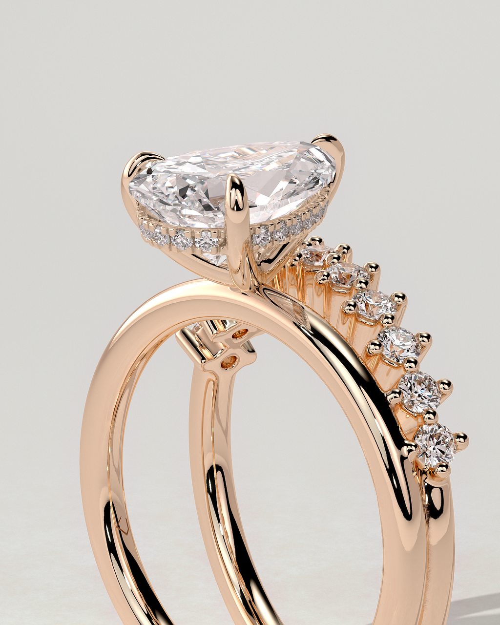 Xanthe Solitaire Pear Ring