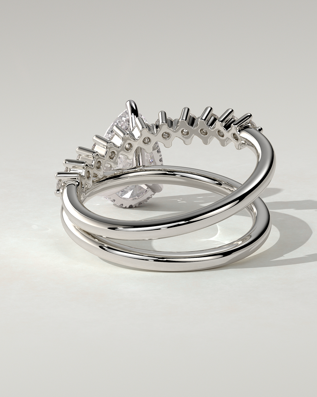Xanthe Solitaire Pear Ring