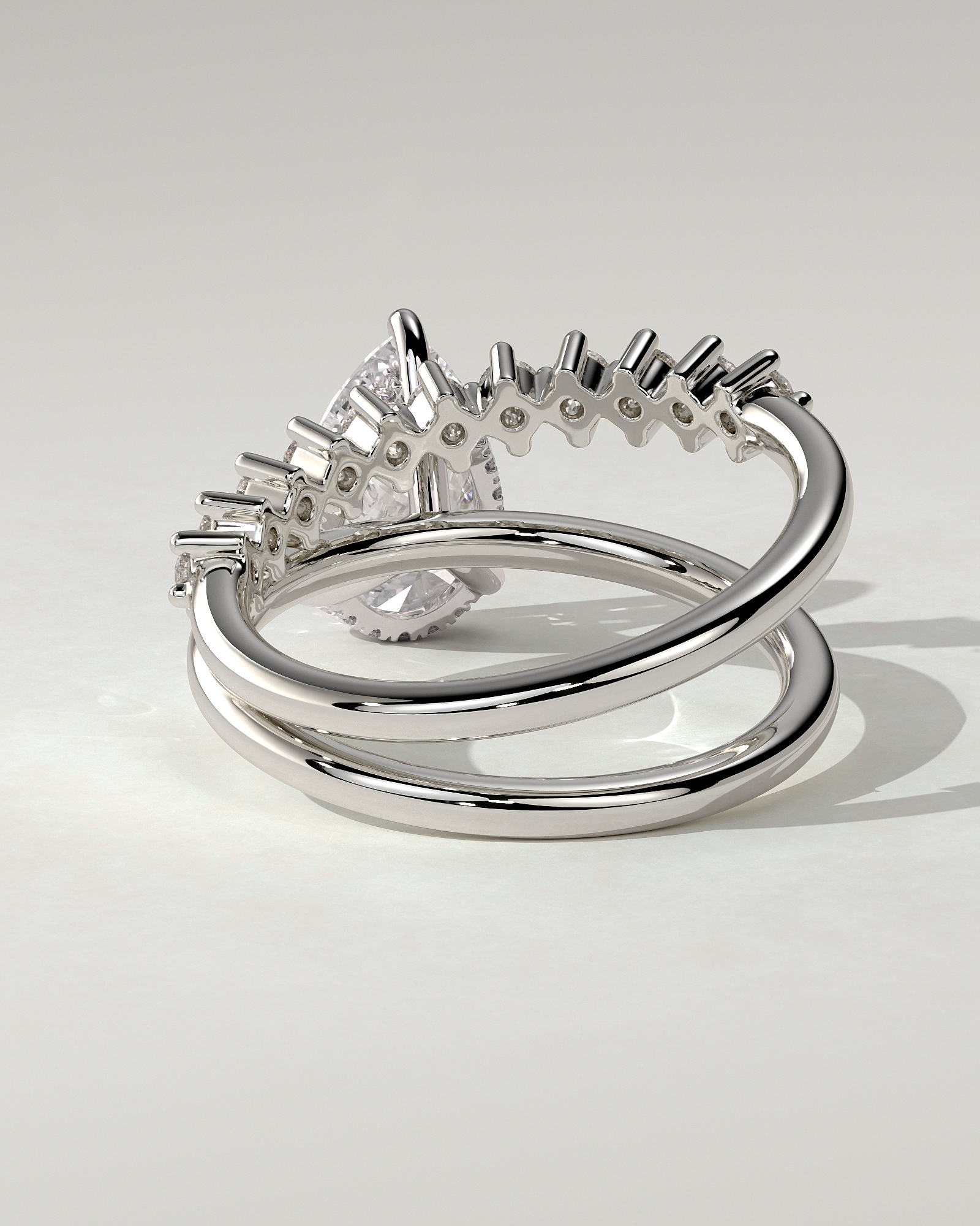Xanthe Solitaire Pear Ring