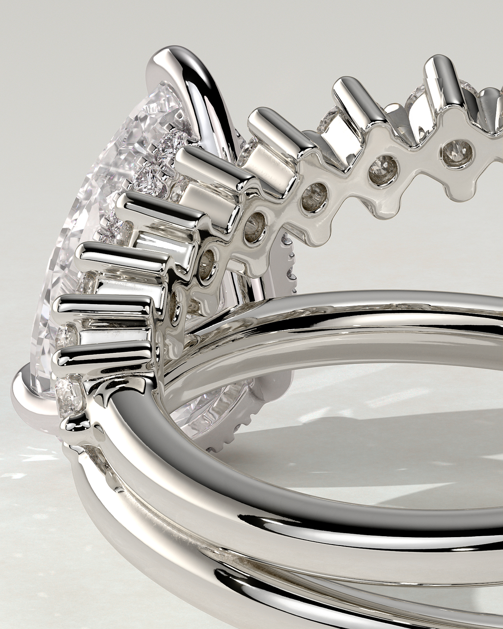 Xanthe Solitaire Pear Ring