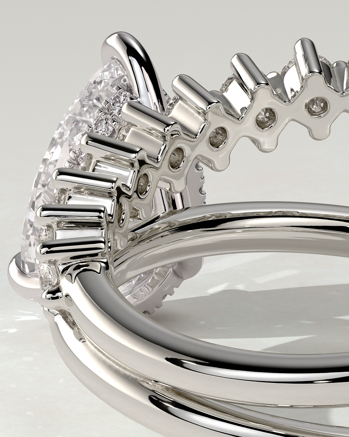 Xanthe Solitaire Pear Ring