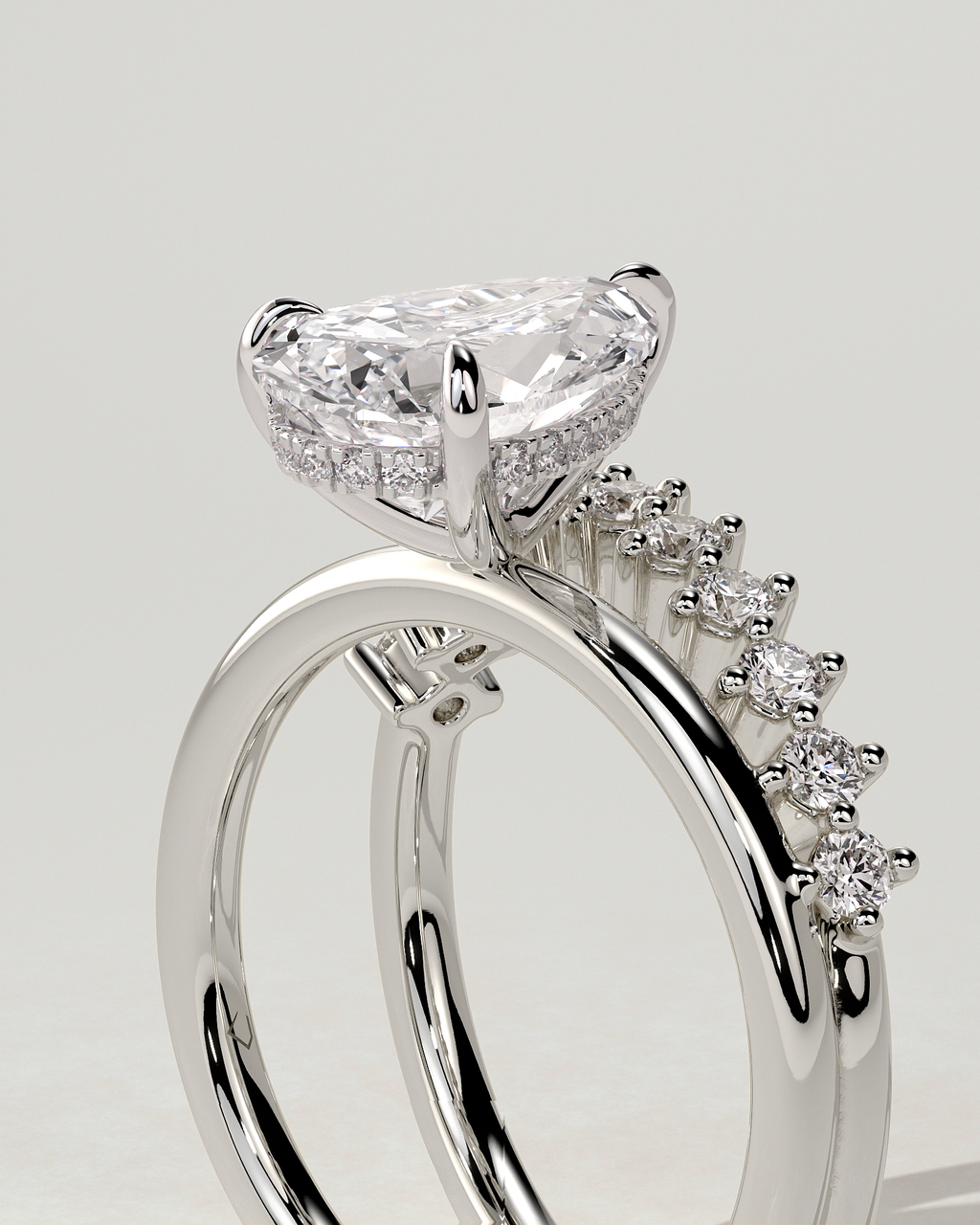 Xanthe Solitaire Pear Ring