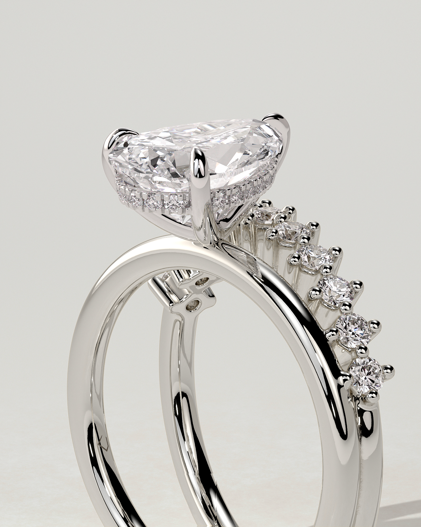 Xanthe Solitaire Pear Ring