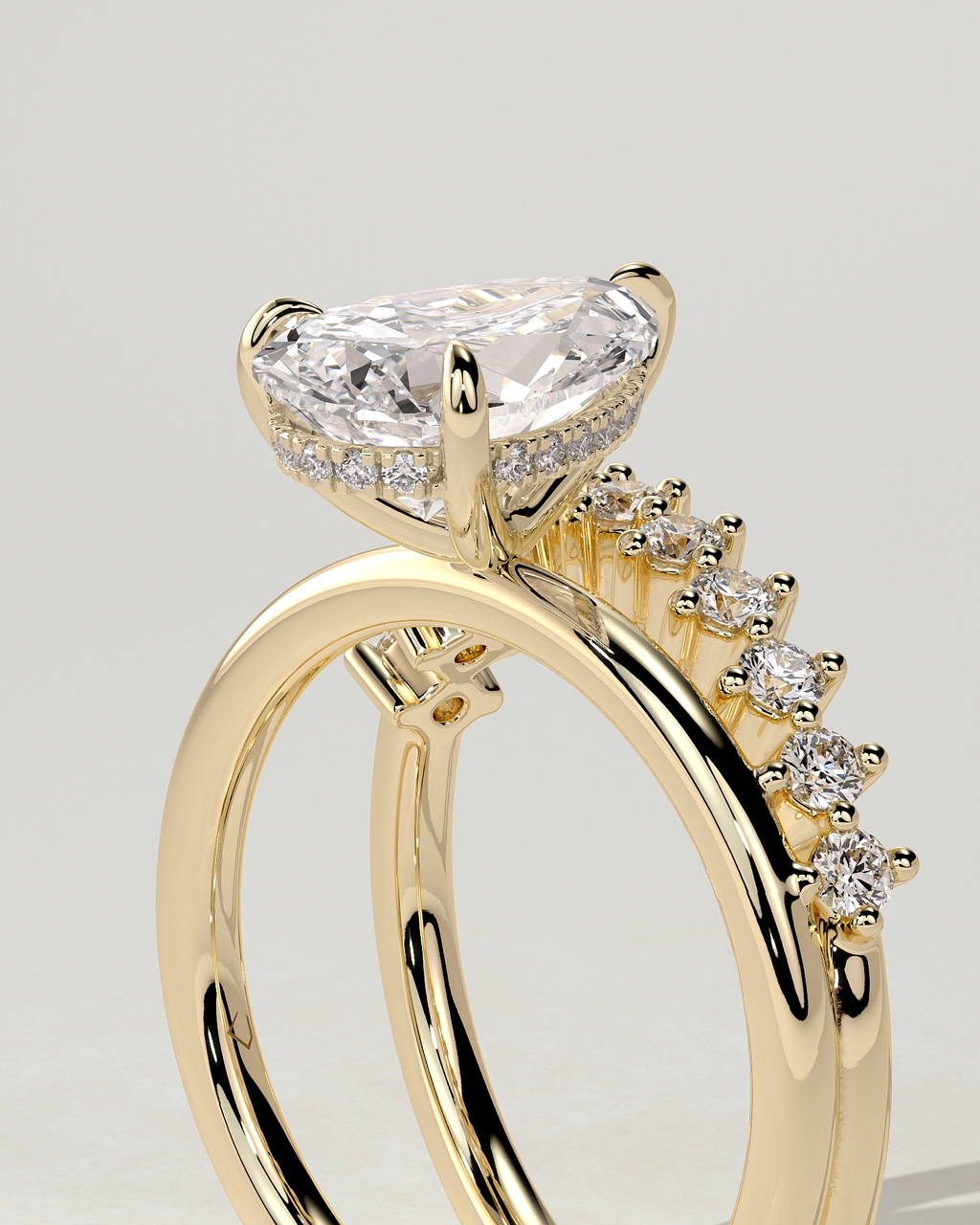 Xanthe Solitaire Pear Ring