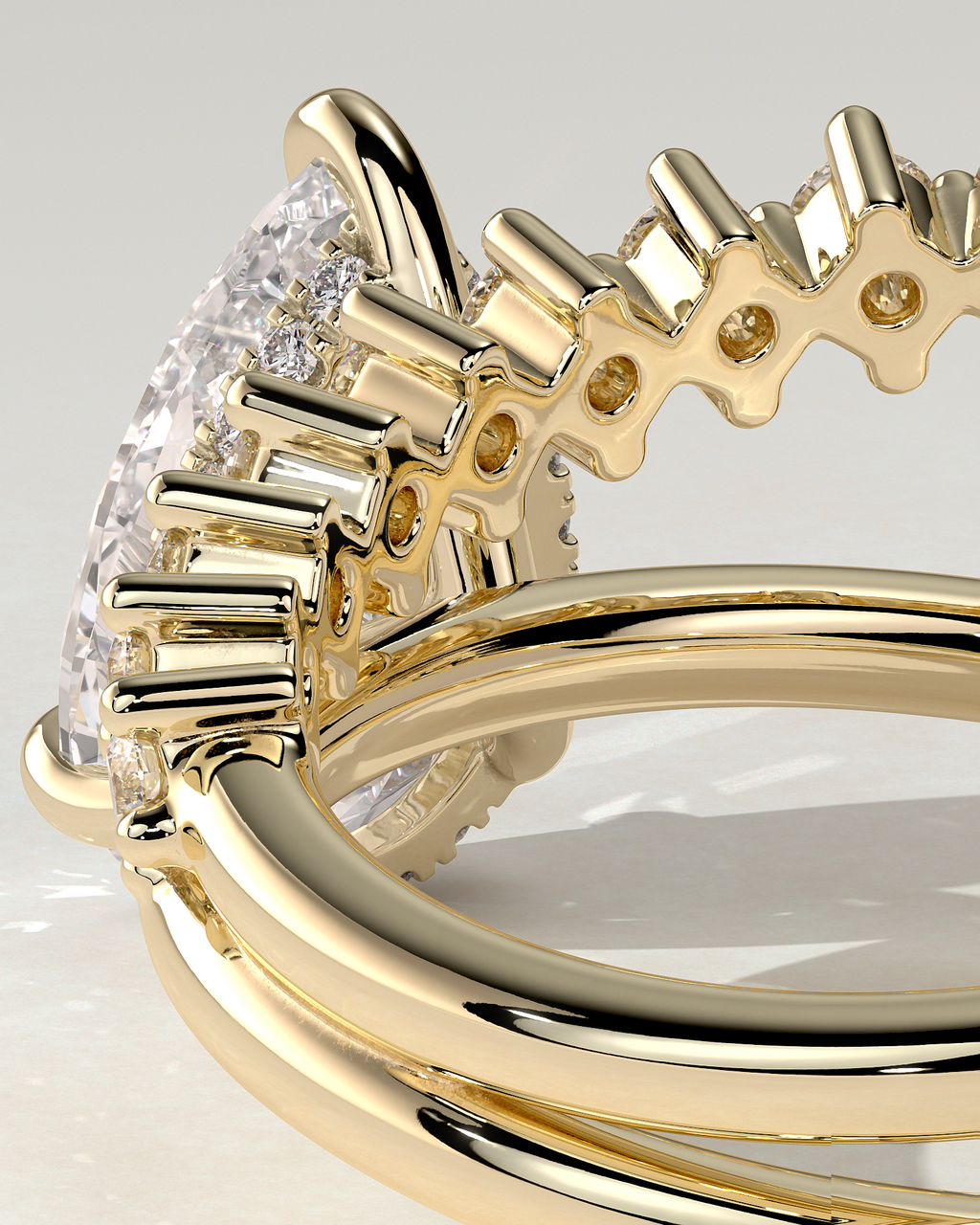 Xanthe Solitaire Pear Ring