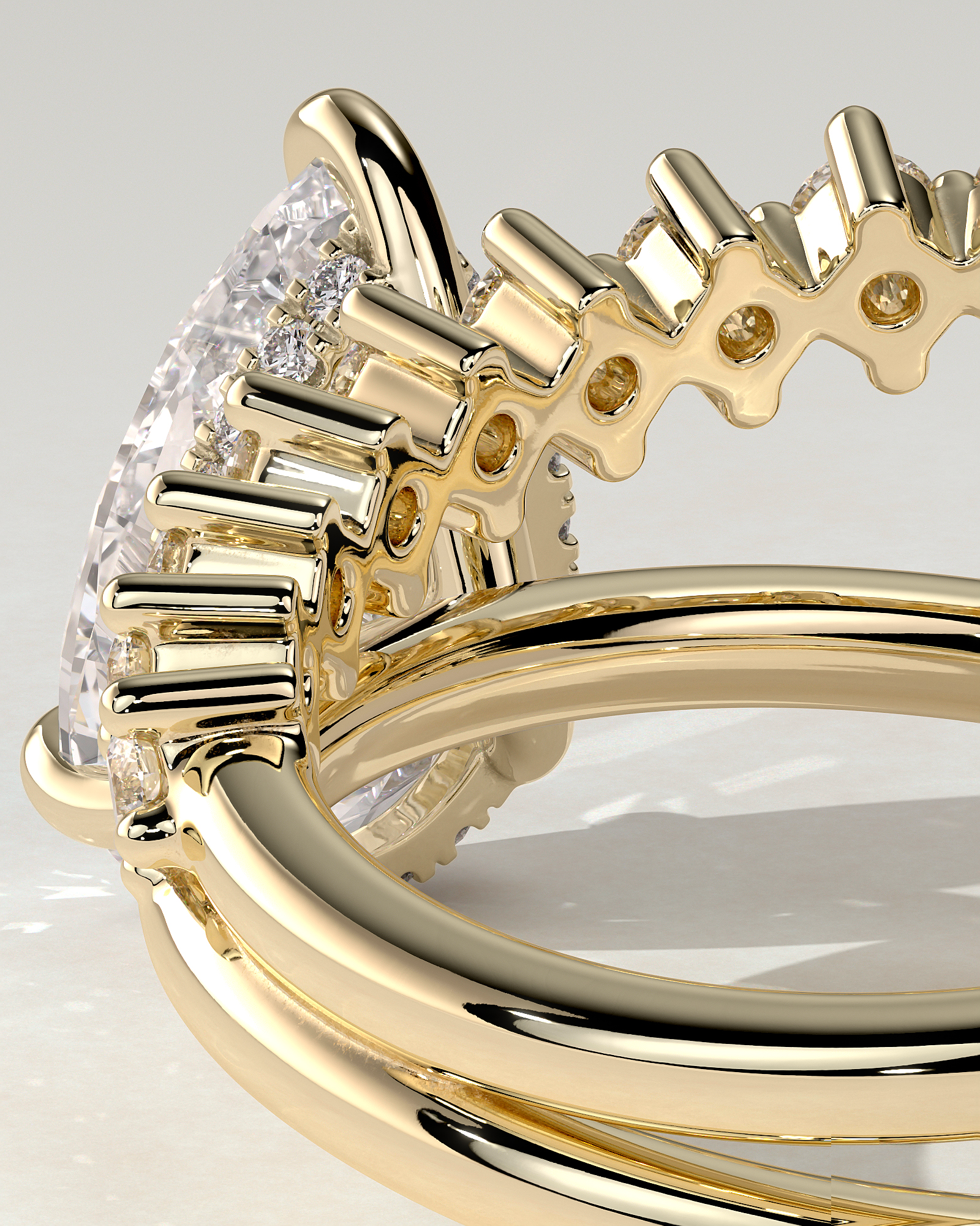 Xanthe Solitaire Pear Ring