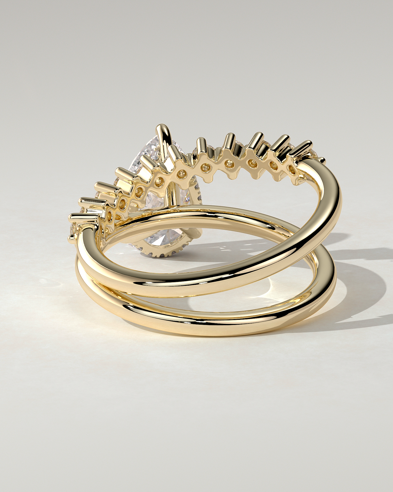 Xanthe Solitaire Pear Ring