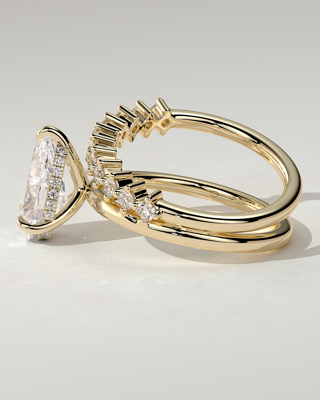 Xanthe Solitaire Pear Ring