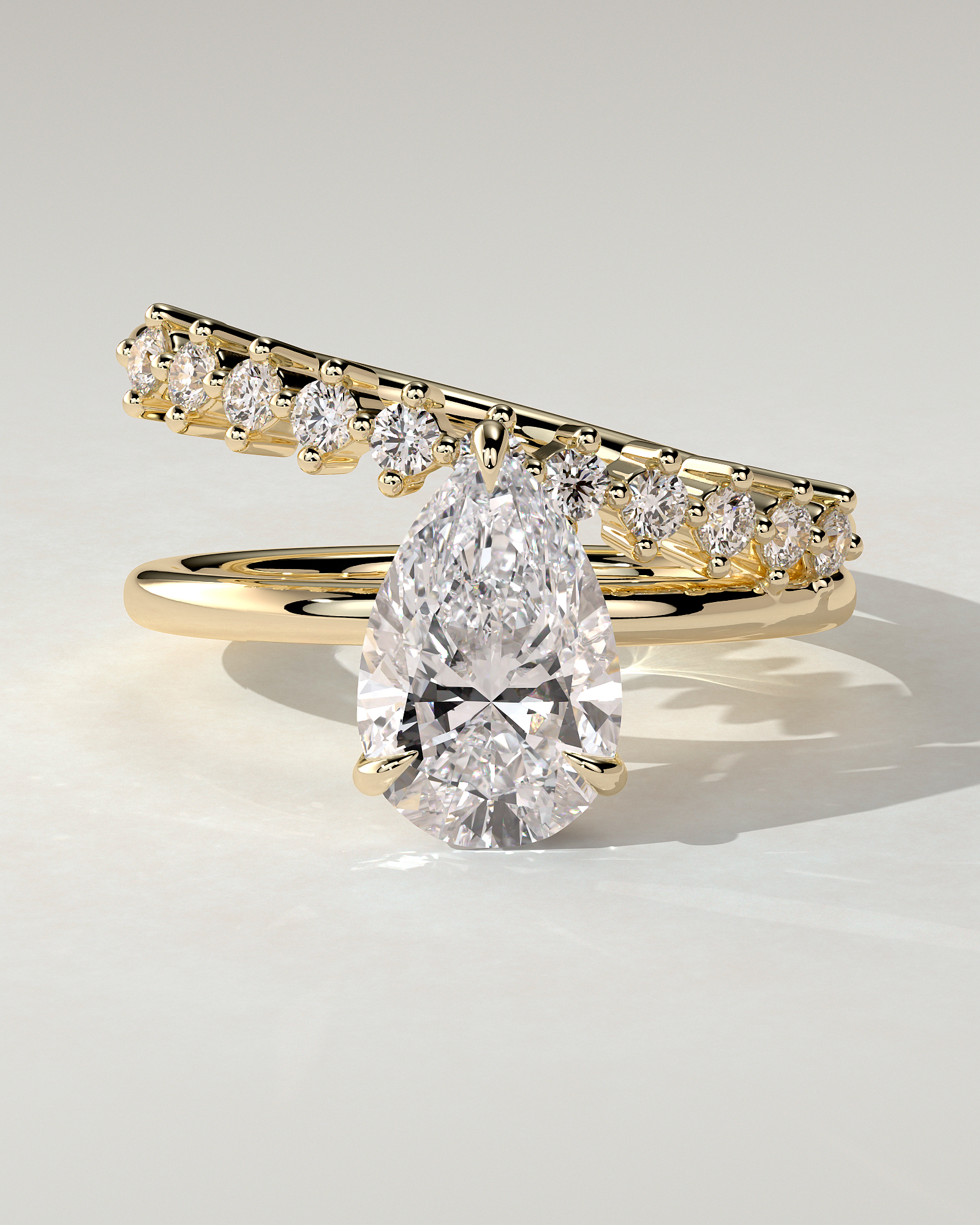 Xanthe Solitaire Pear Ring