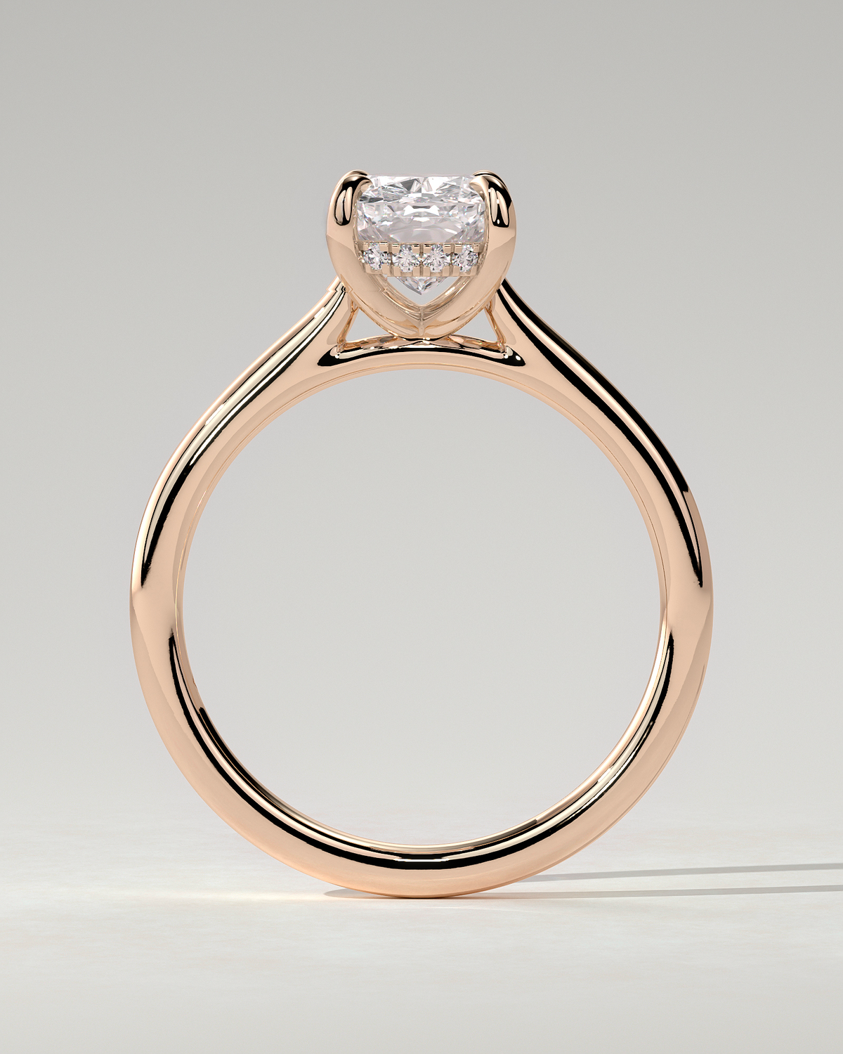 Yasmine Solitaire Cushion Ring