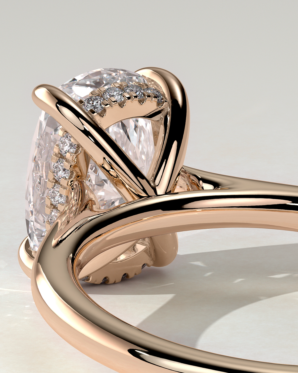 Yasmine Solitaire Cushion Ring