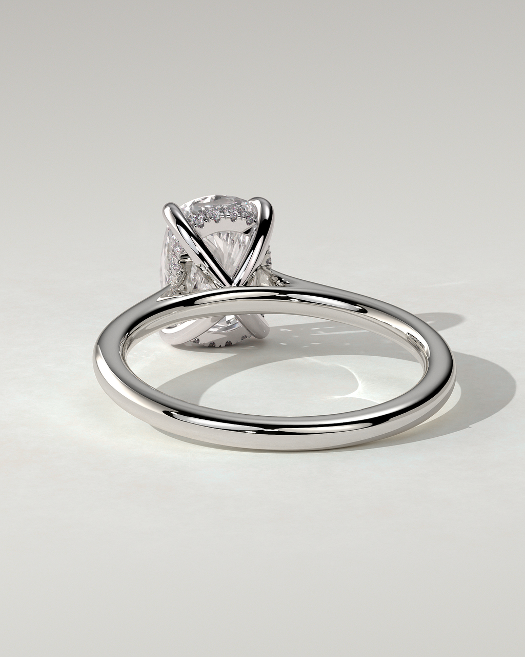 Yasmine Solitaire Cushion Ring