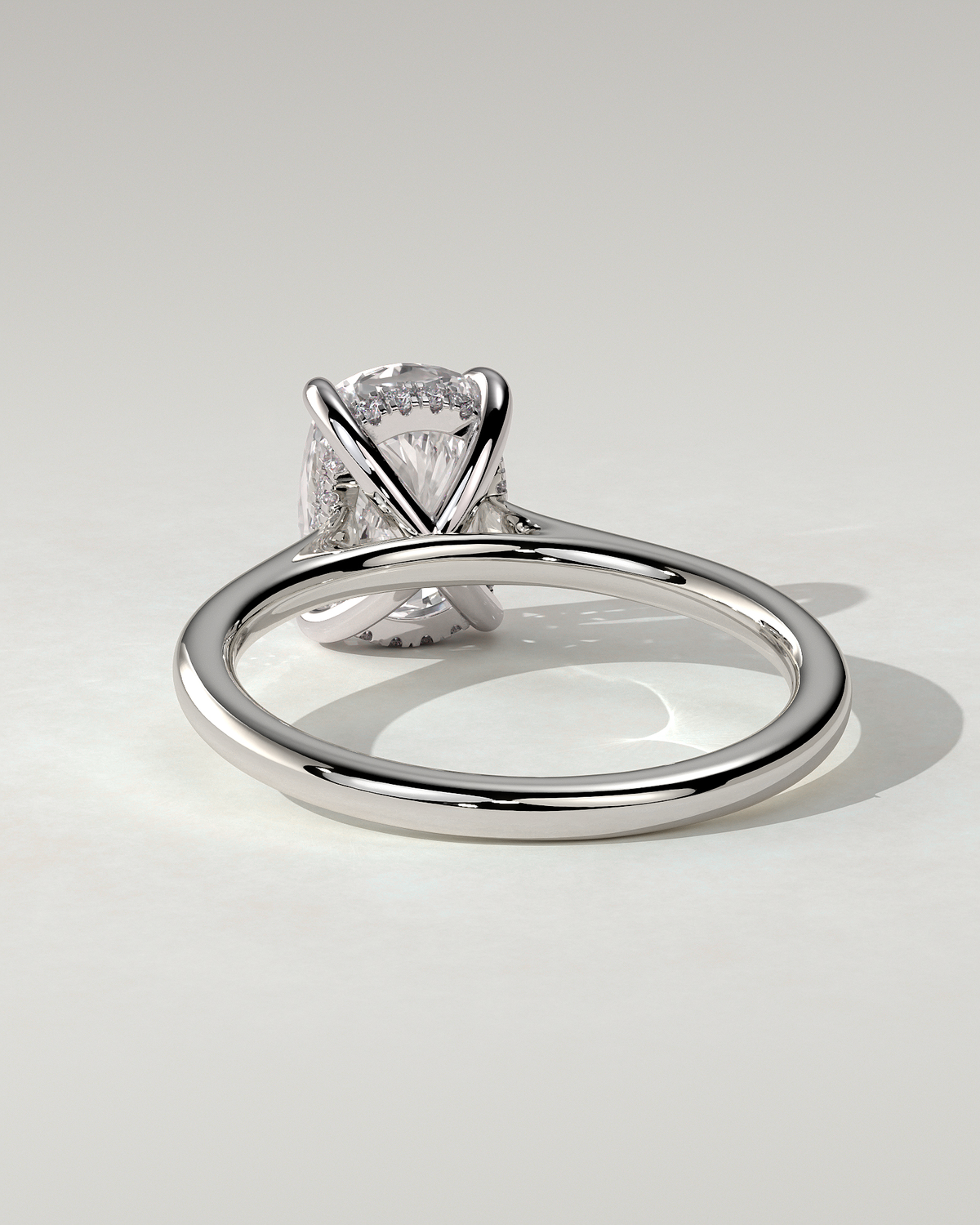 Yasmine Solitaire Cushion Ring