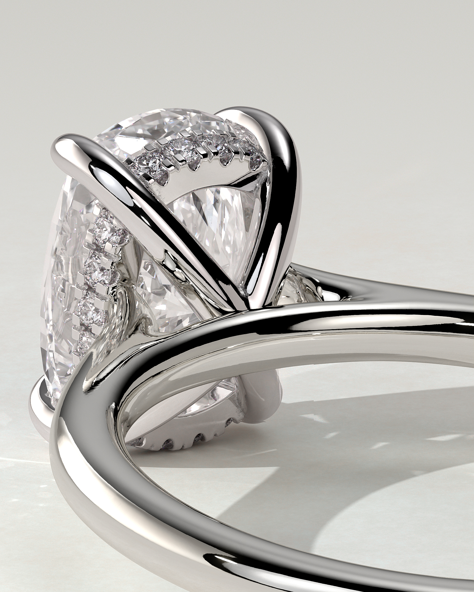 Yasmine Solitaire Cushion Ring
