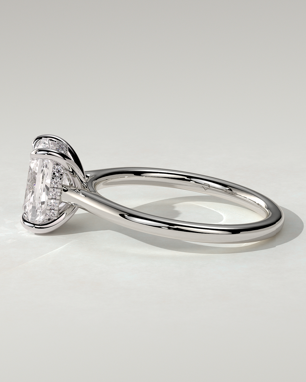 Yasmine Solitaire Cushion Ring