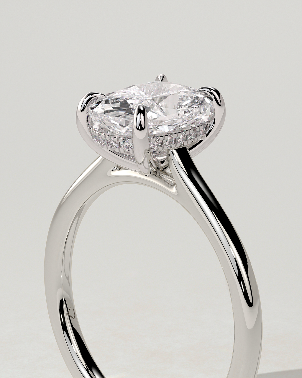 Yasmine Solitaire Cushion Ring