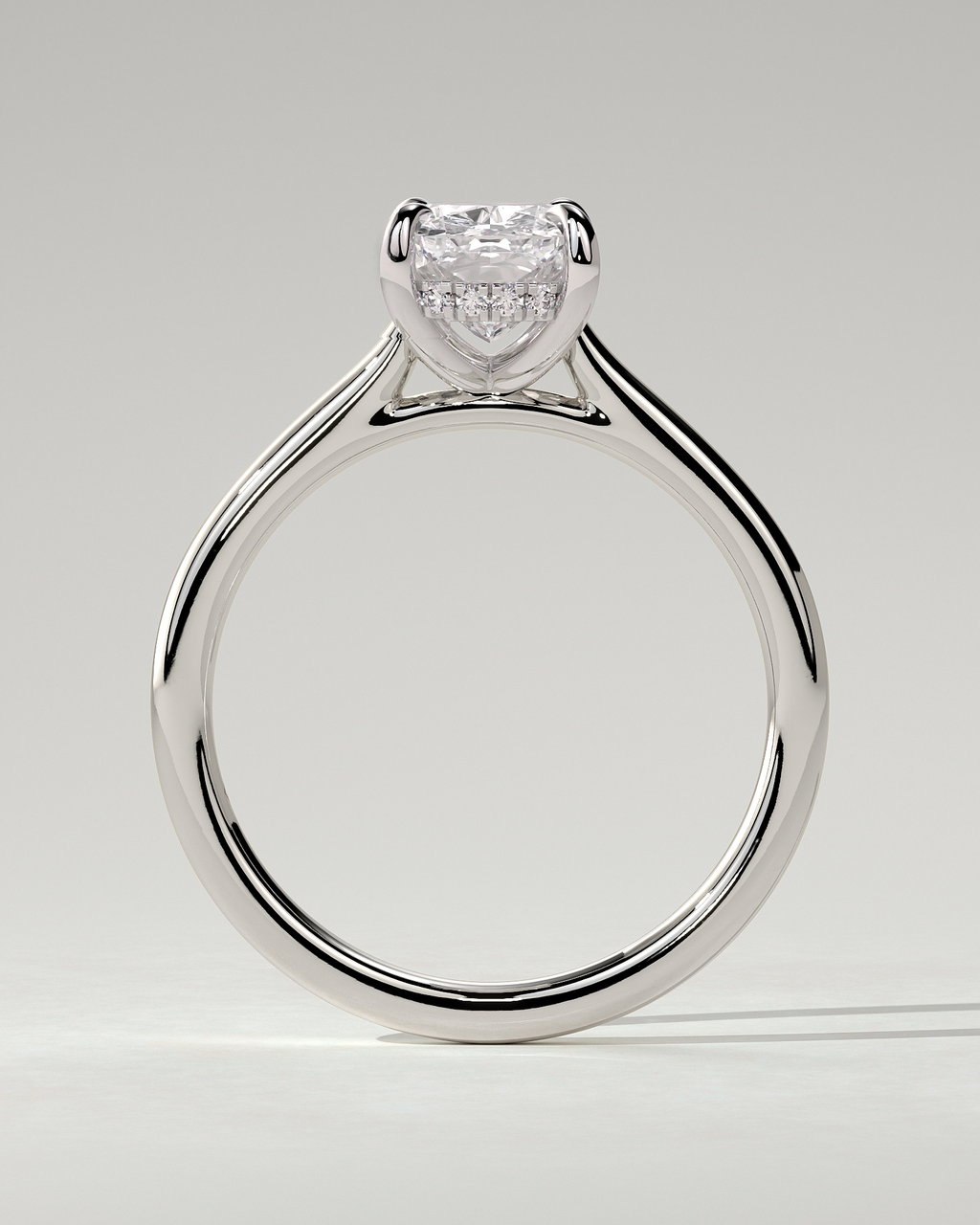 Yasmine Solitaire Cushion Ring
