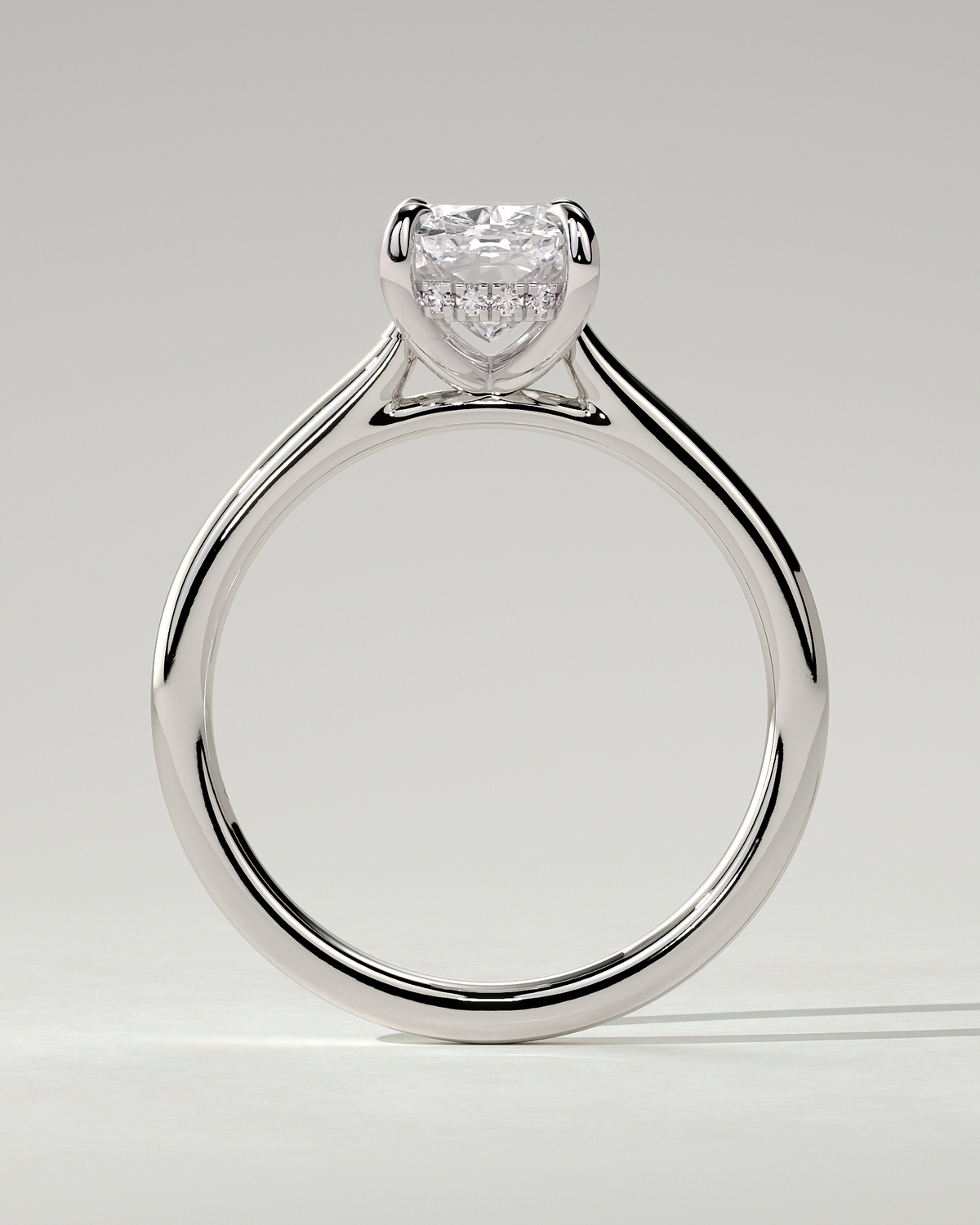 Yasmine Solitaire Cushion Ring