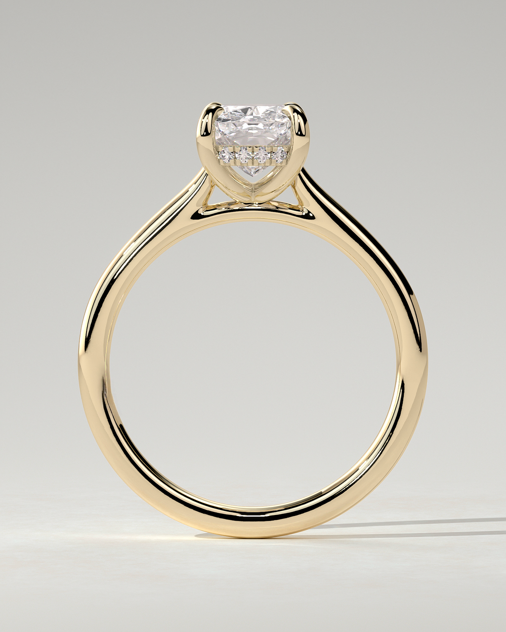 Yasmine Solitaire Cushion Ring