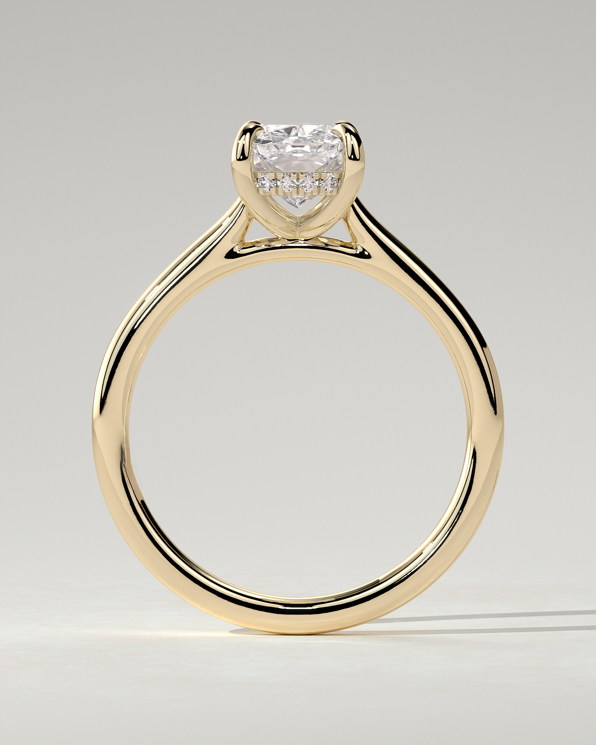 Yasmine Solitaire Cushion Ring