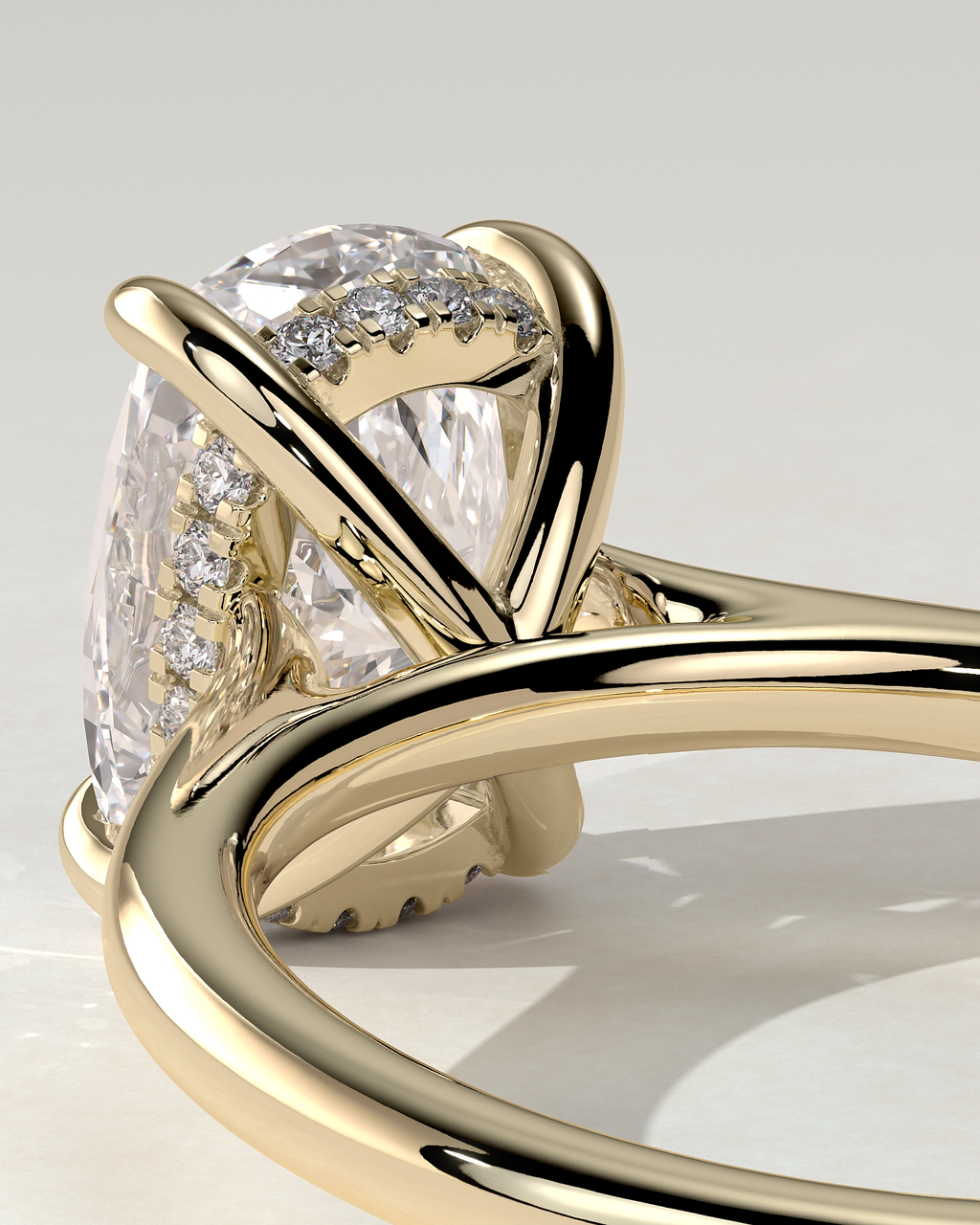 Yasmine Solitaire Cushion Ring