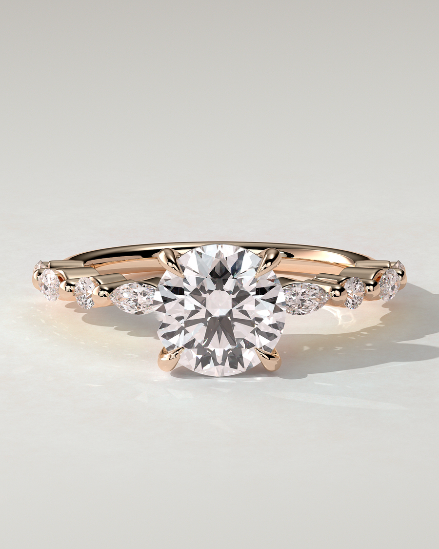 Zade Solitaire Round Ring