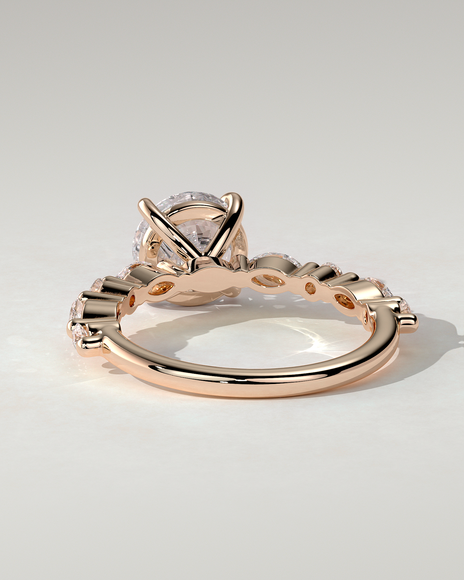 Zade Solitaire Round Ring