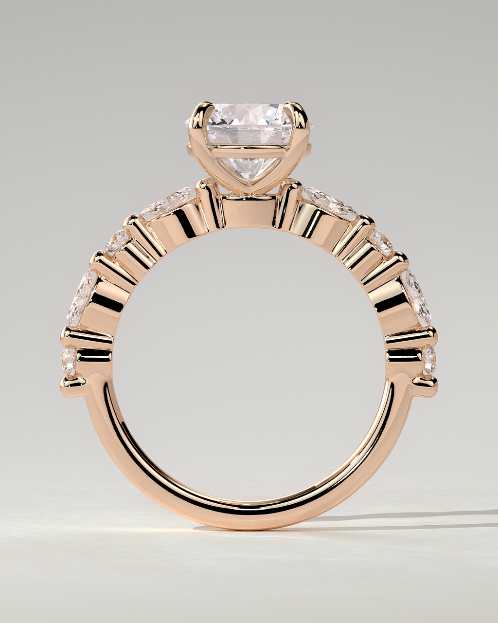 Zade Solitaire Round Ring