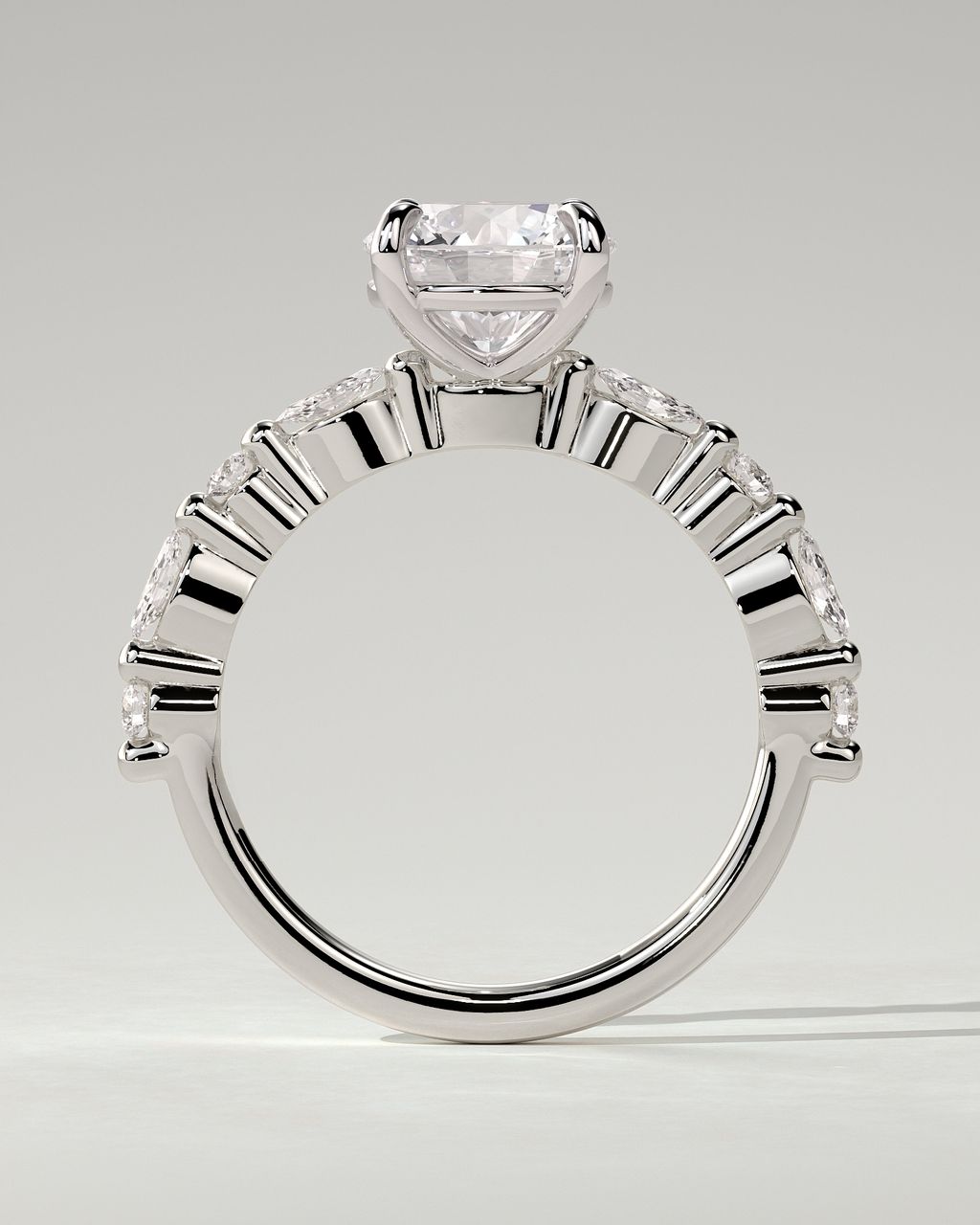 Zade Solitaire Round Ring