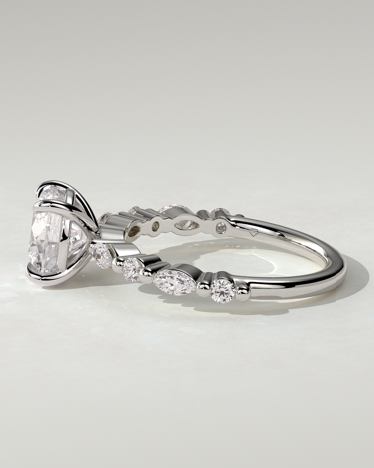 Zade Solitaire Round Ring
