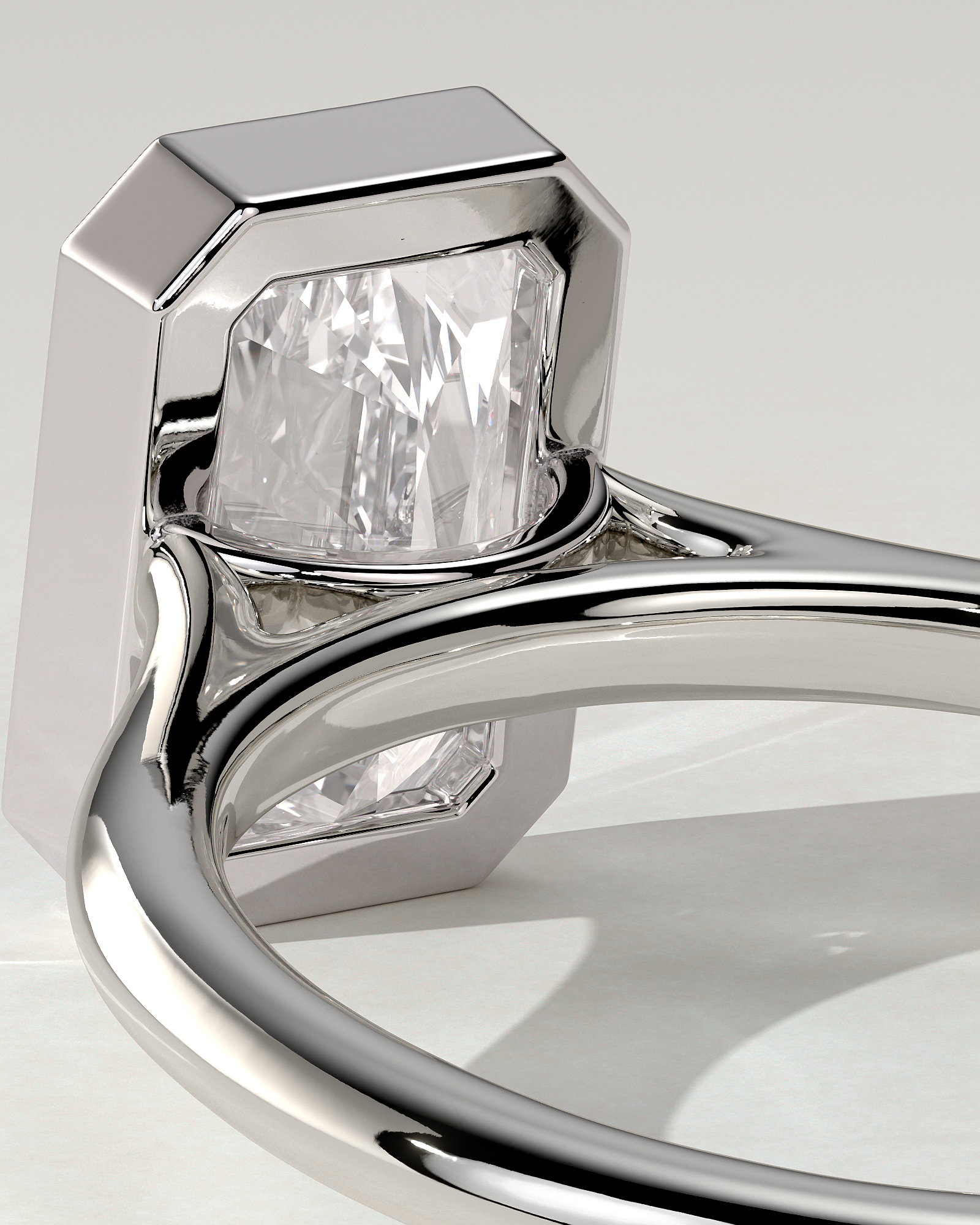 Zoe Bezel Round Ring