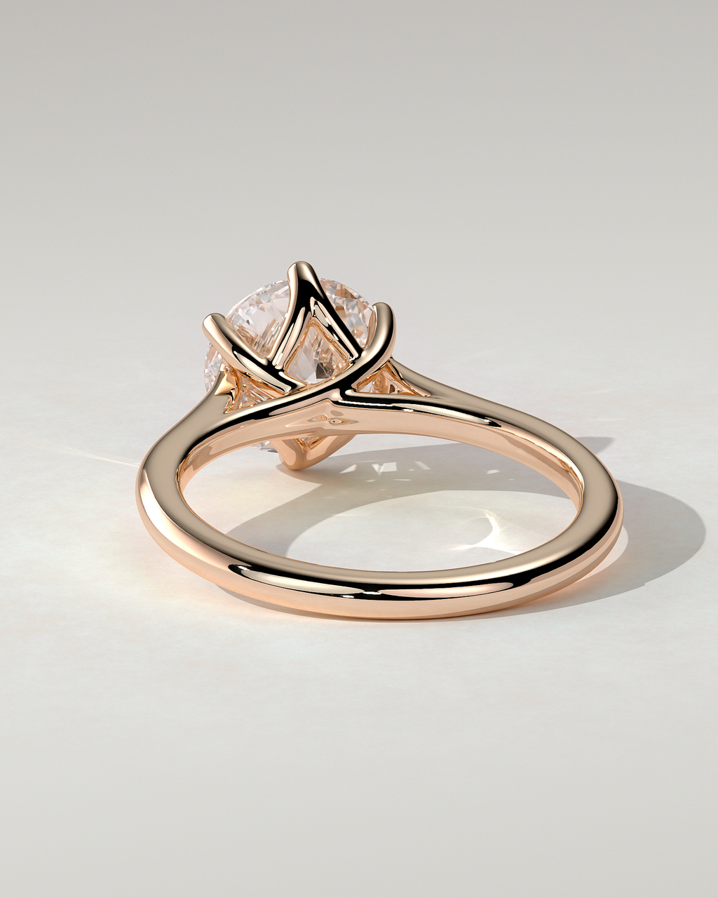 Zya Solitaire Round Ring