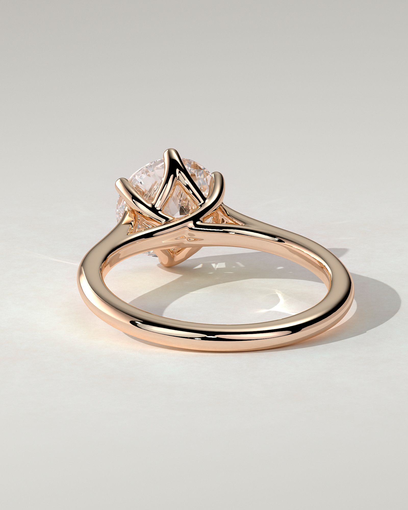 Zya Solitaire Round Ring