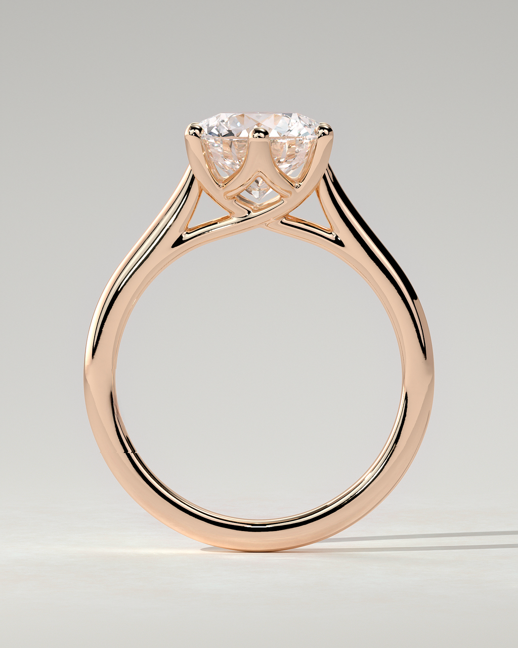 Zya Solitaire Round Ring