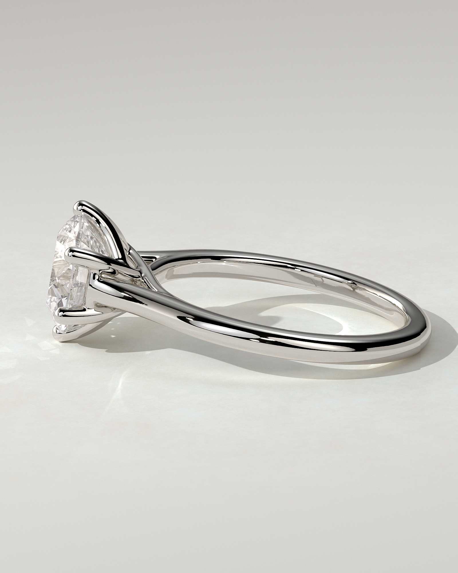 Zya Solitaire Round Ring