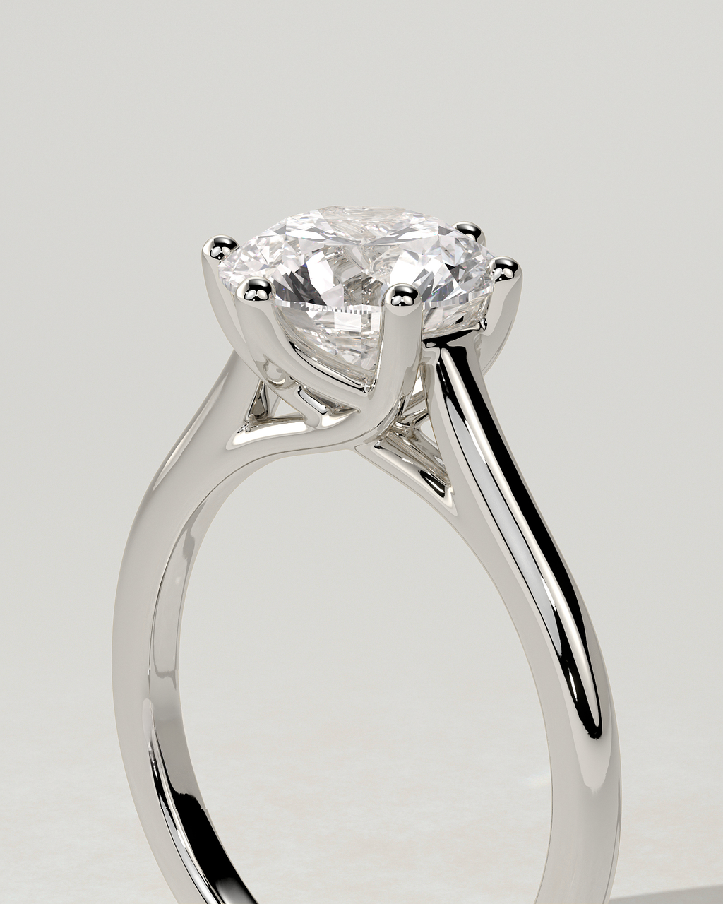 Zya Solitaire Round Ring