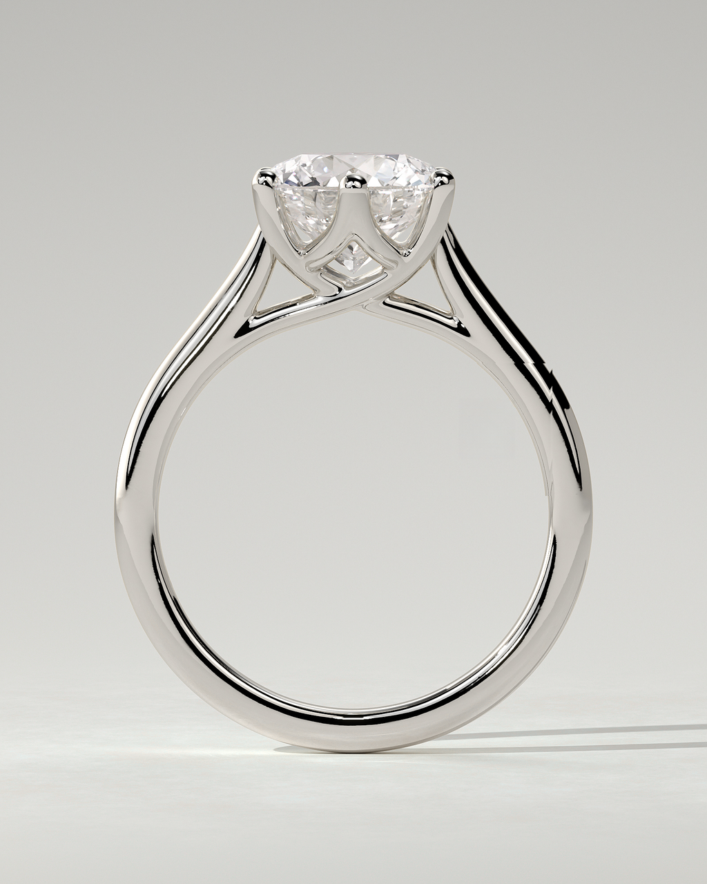 Zya Solitaire Round Ring