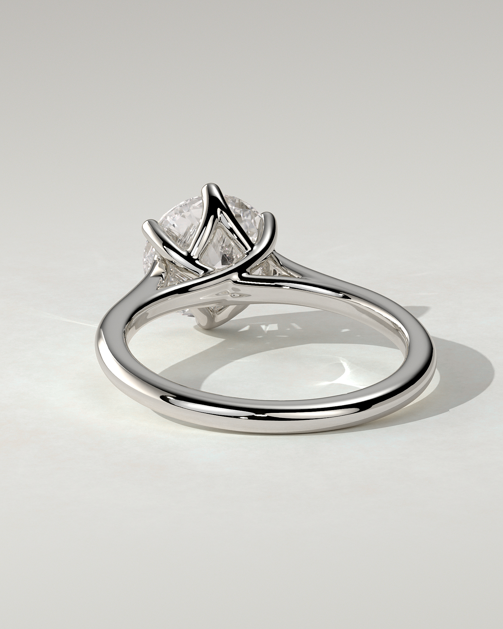 Zya Solitaire Round Ring
