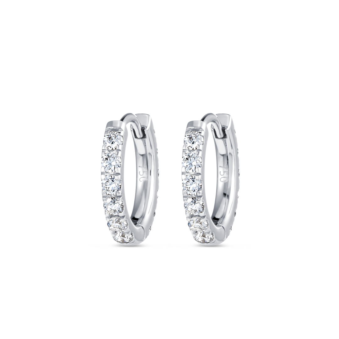 Majestic Diamond Earrings Grandeur - Small Diamond Huggie