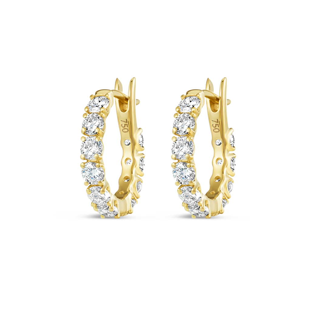 Aura Diamond Earrings Legacy - Mini Diamond Hoop
