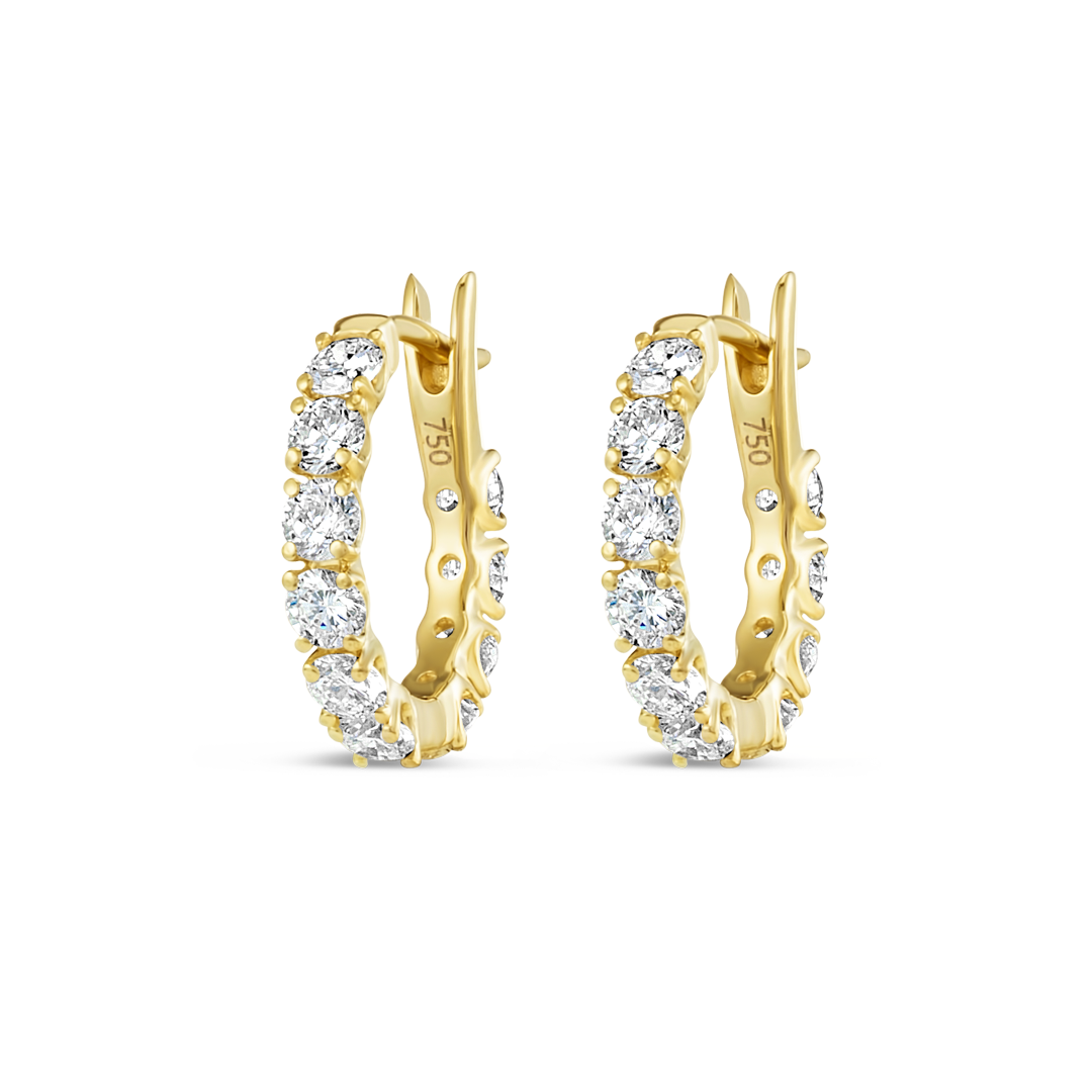 Aura Diamond Earrings Legacy - Mini Diamond Hoop