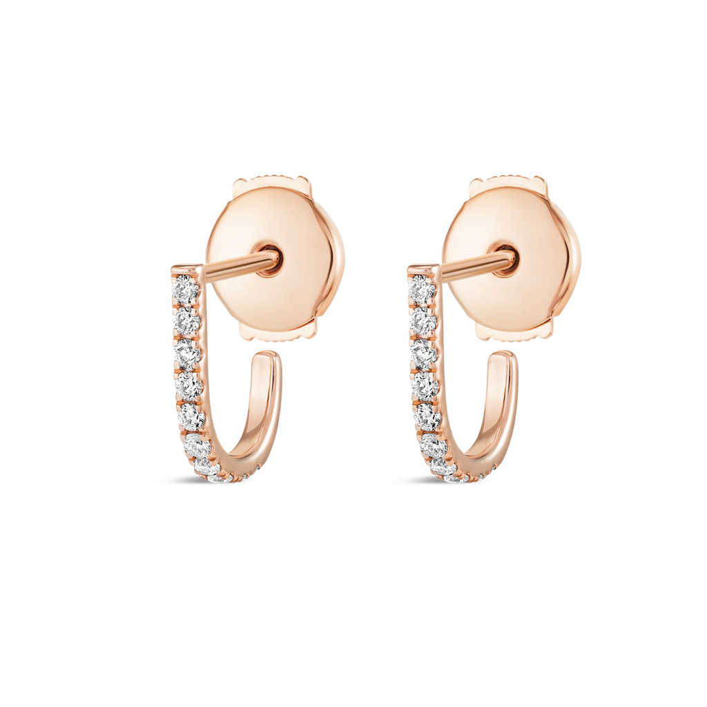 Serene Diamond Earrings Opulence - Petite Huggie Curl
