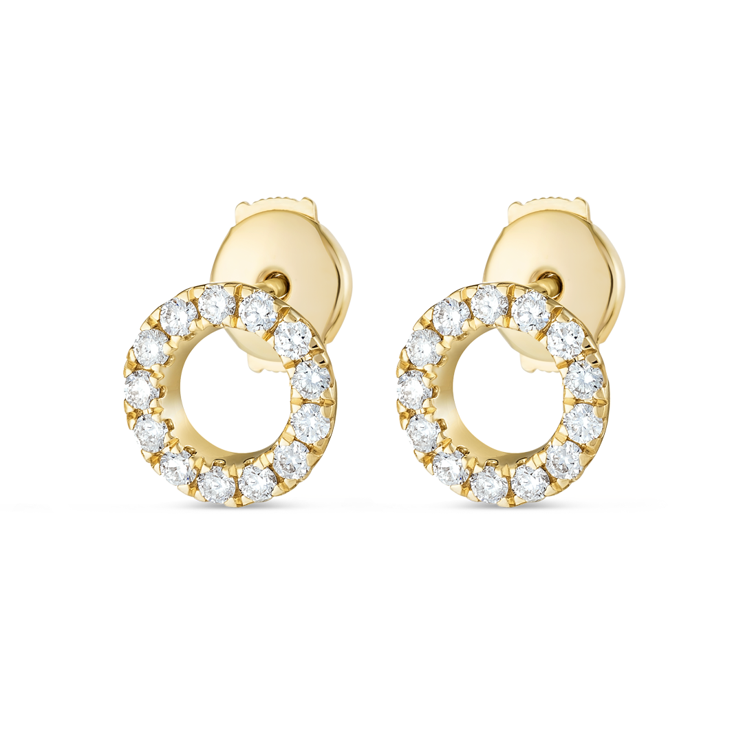 Infinite Diamond Earrings Elegance - Circular Diamond