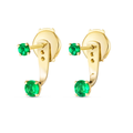 Timeless Diamond Earrings Elegance - Emerald Raindrop