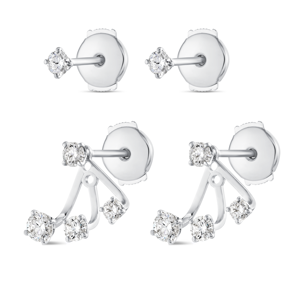 Sovereign Diamond Earrings Grace - Trio Diamond Raindrop