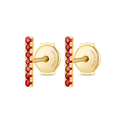 Majestic Diamond Earrings Grace - Elegant Ruby Bar