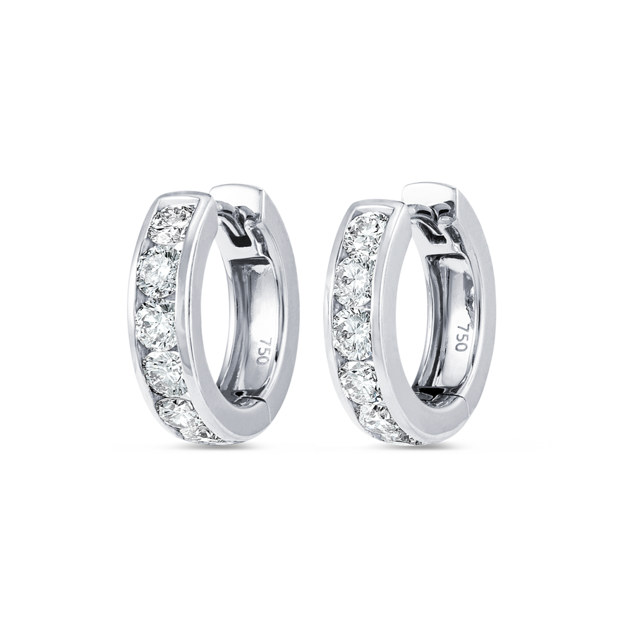Aura Diamond Earrings Harmony - Channel Set Diamond